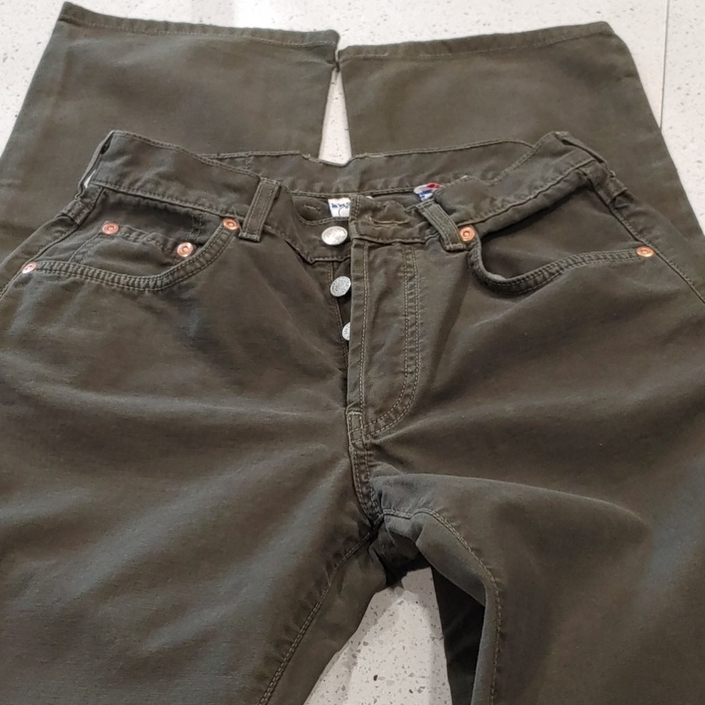 Lucky Brand Dark Green Dungarees Size 4/27
